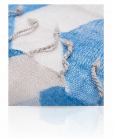 Палантин Унисекс ZW-ZIGZAG/BLUE